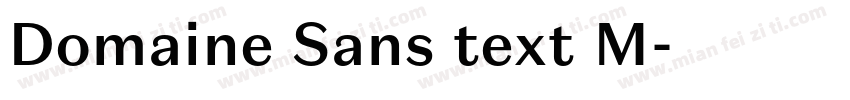 Domaine Sans text M字体转换